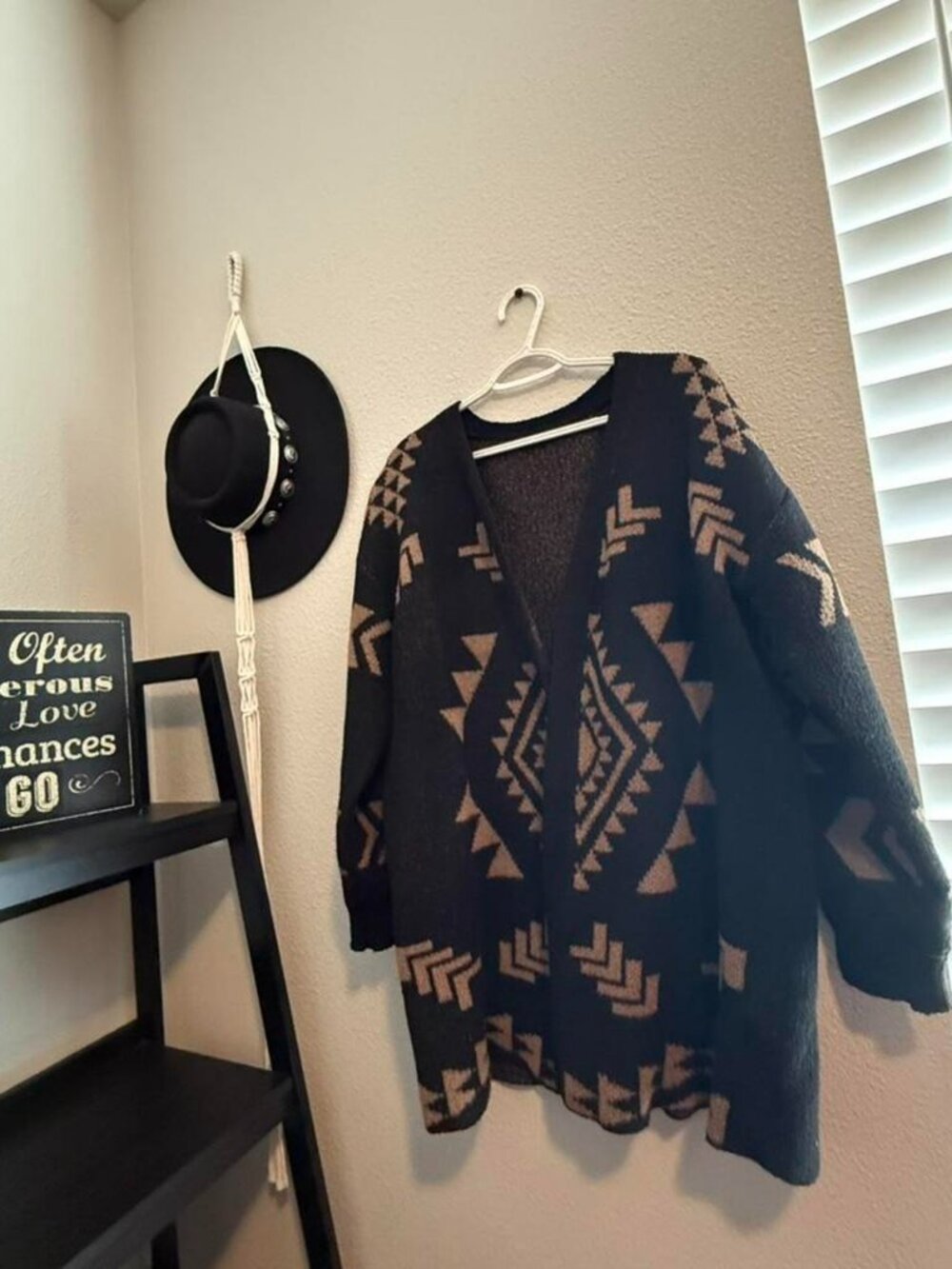 SHEIN Women's Aztec Cardigan